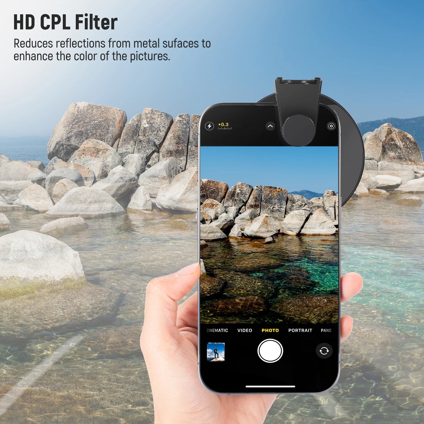 FILTRO NEEWER CPL para teléfono  iPhone-Samsung
