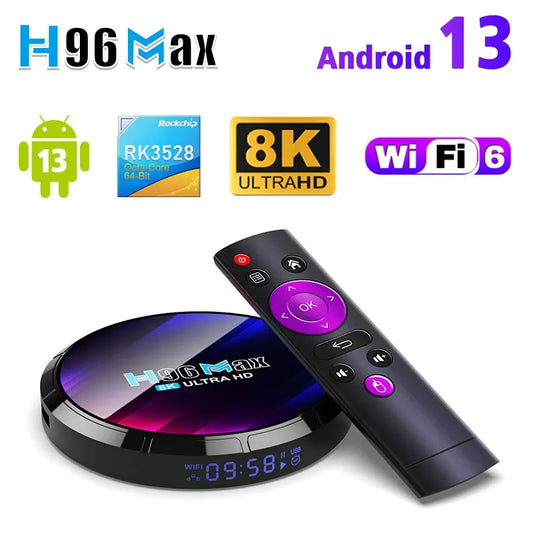 Android TV Box H96MAX  4K- 8K 24Fps